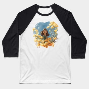 Yellow flower girl Baseball T-Shirt